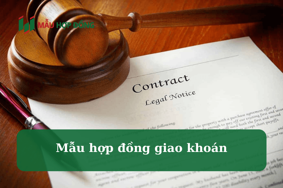 hợp đồng giao khoán công việc