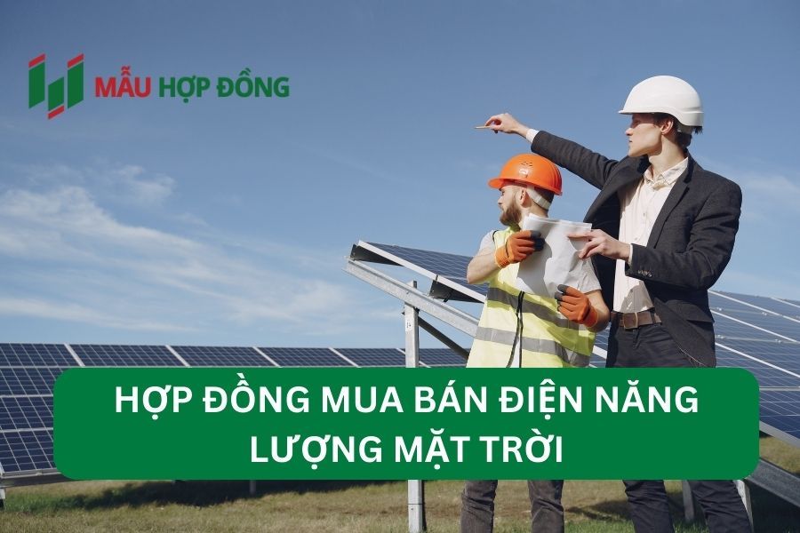 hợp đồng mua bán điện năng lượng mặt trời 3